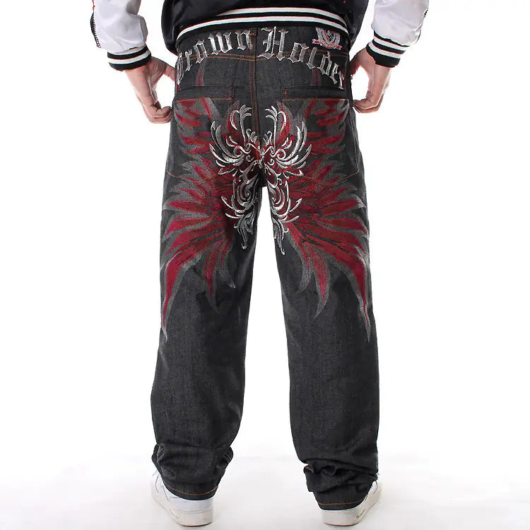 Jeans de Hip-Hop de Talla Grande para Hombres - Estilo Moderno