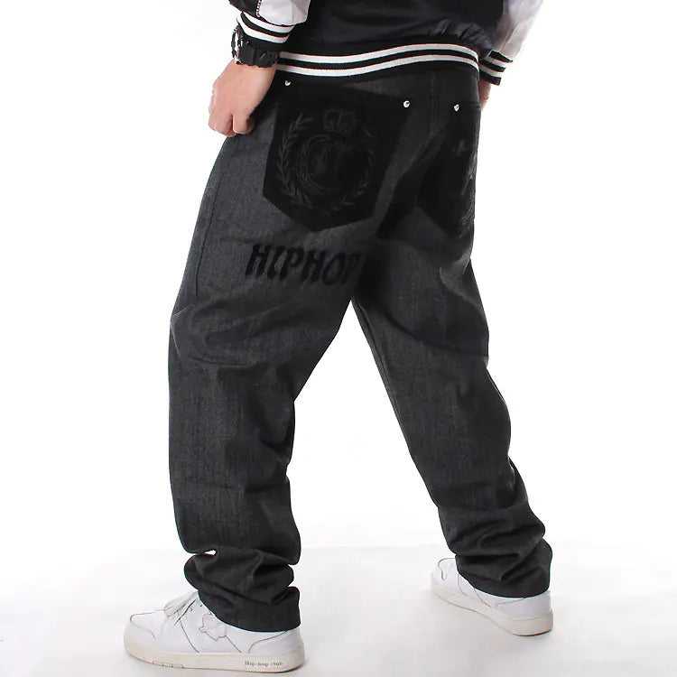 Jeans de Hip-Hop de Talla Grande para Hombres - Estilo Moderno