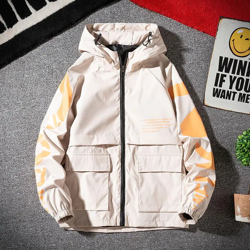 Chaqueta Hip Hop con Trabajo Floral para Hombres