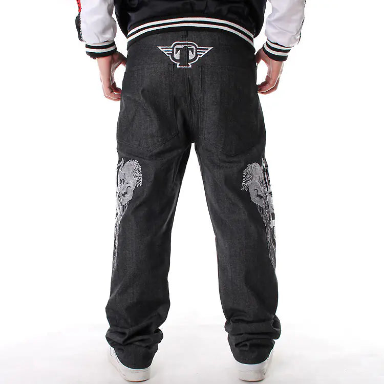 Jeans de Hip-Hop de Talla Grande para Hombres - Estilo Moderno